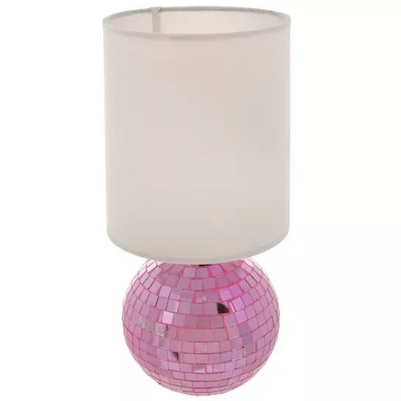 Pink Disco Ball Lamp - Picture 2 of 5